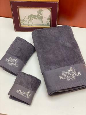 cheap quality Hermes Towel set of 3 pcs in gray